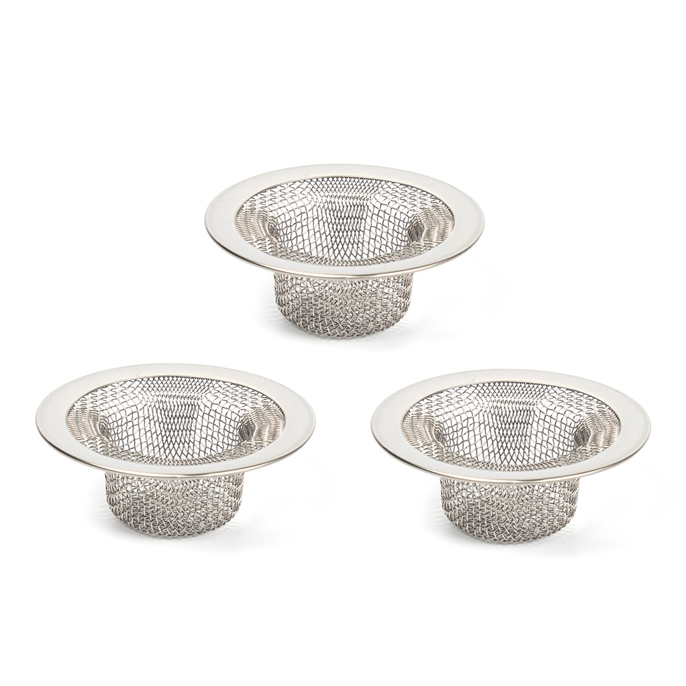 국산 스테인리스 STS304 욕조 거름망 3개입 세면대 배수구망 7,400원