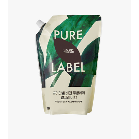 퓨어라벨 비건 주방세제 얼그레이향 리필, 1L, 3개 23,000원