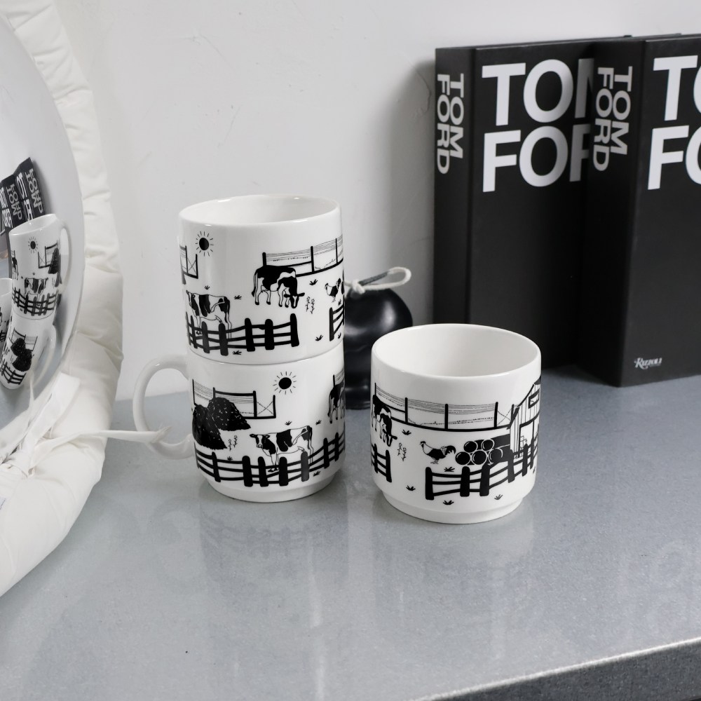 엘두들 베이직 데일리 머그컵 세라믹 손잡이 물컵, 275ml, 1개, 화이트 10,900원