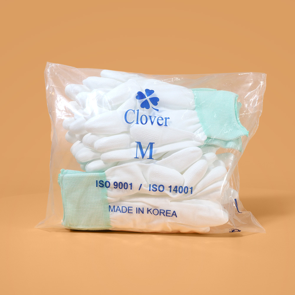 Clover 백색 클로버 탑피트장갑 손끝코팅장갑 PU코팅장갑 손끝장갑 원예장갑 - 500켤레 포장 / 국산 도매 박스 판매 267,000원