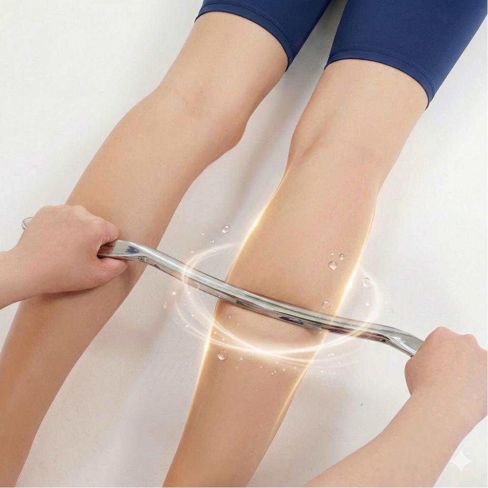 스텐 바디 마사지 스틱 근막이완 전신용 괄사도구, 실버, 1개 16,500원