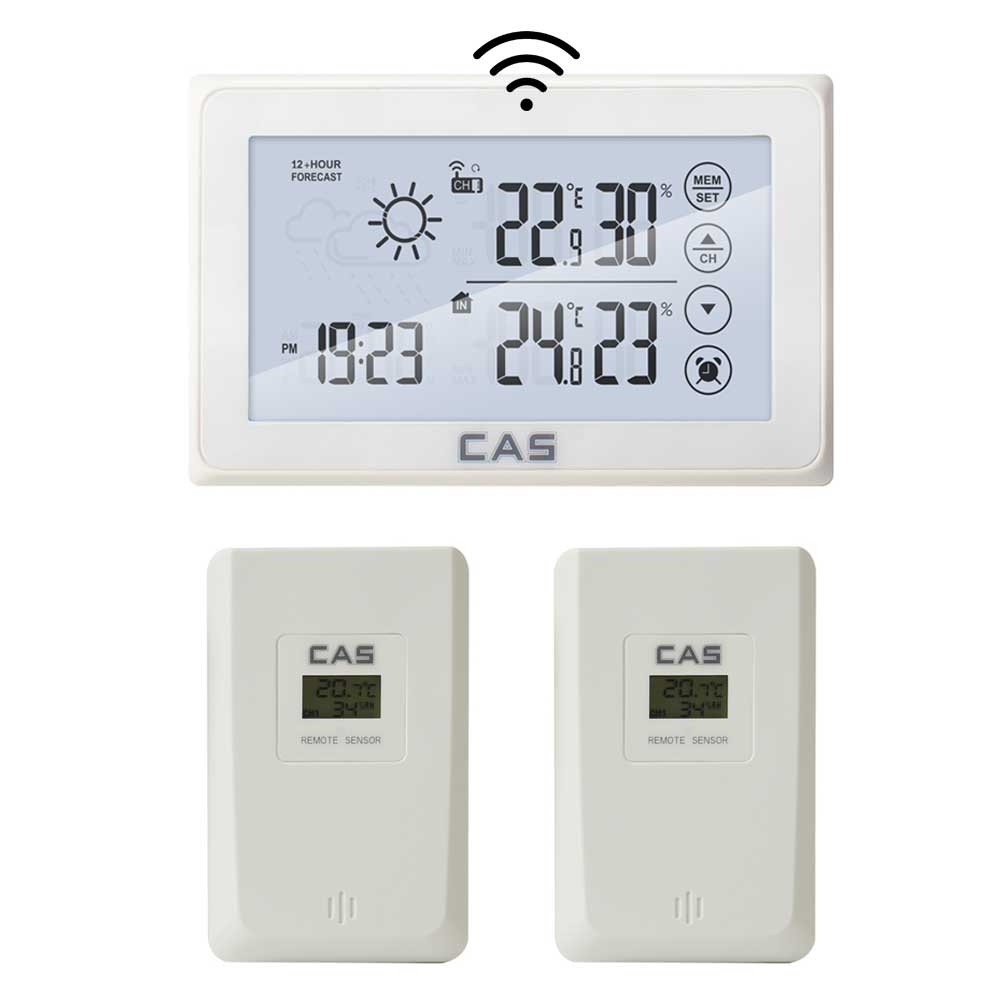 카스 무선 디지털 온습도계 실외 실내 온도습도계 CLTR-100 외부센서포함 터치식 44,000원