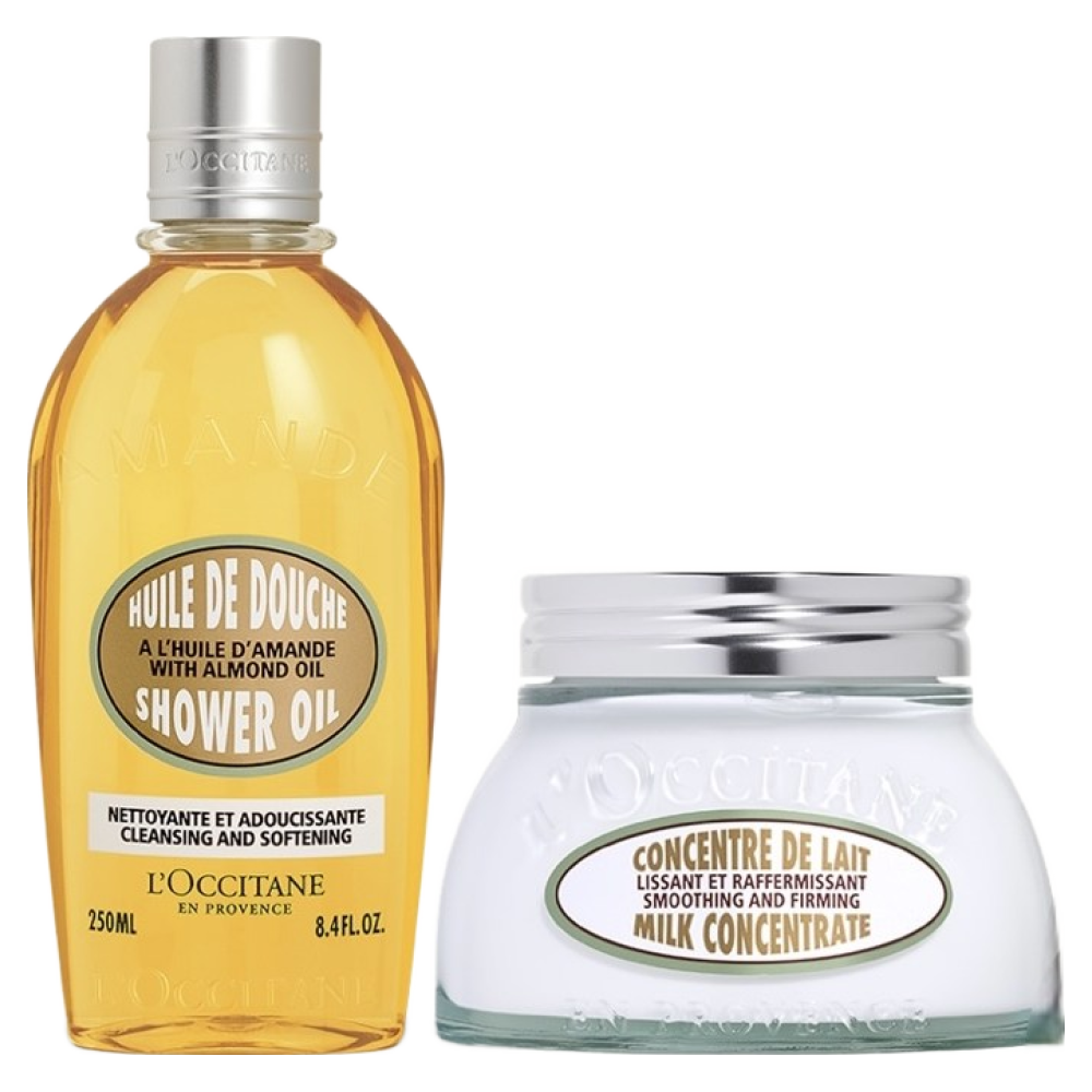 록시땅 아몬드 샤워 오일 & 아몬드 밀크 컨센트레이트 듀오세트, 2개 115,000원