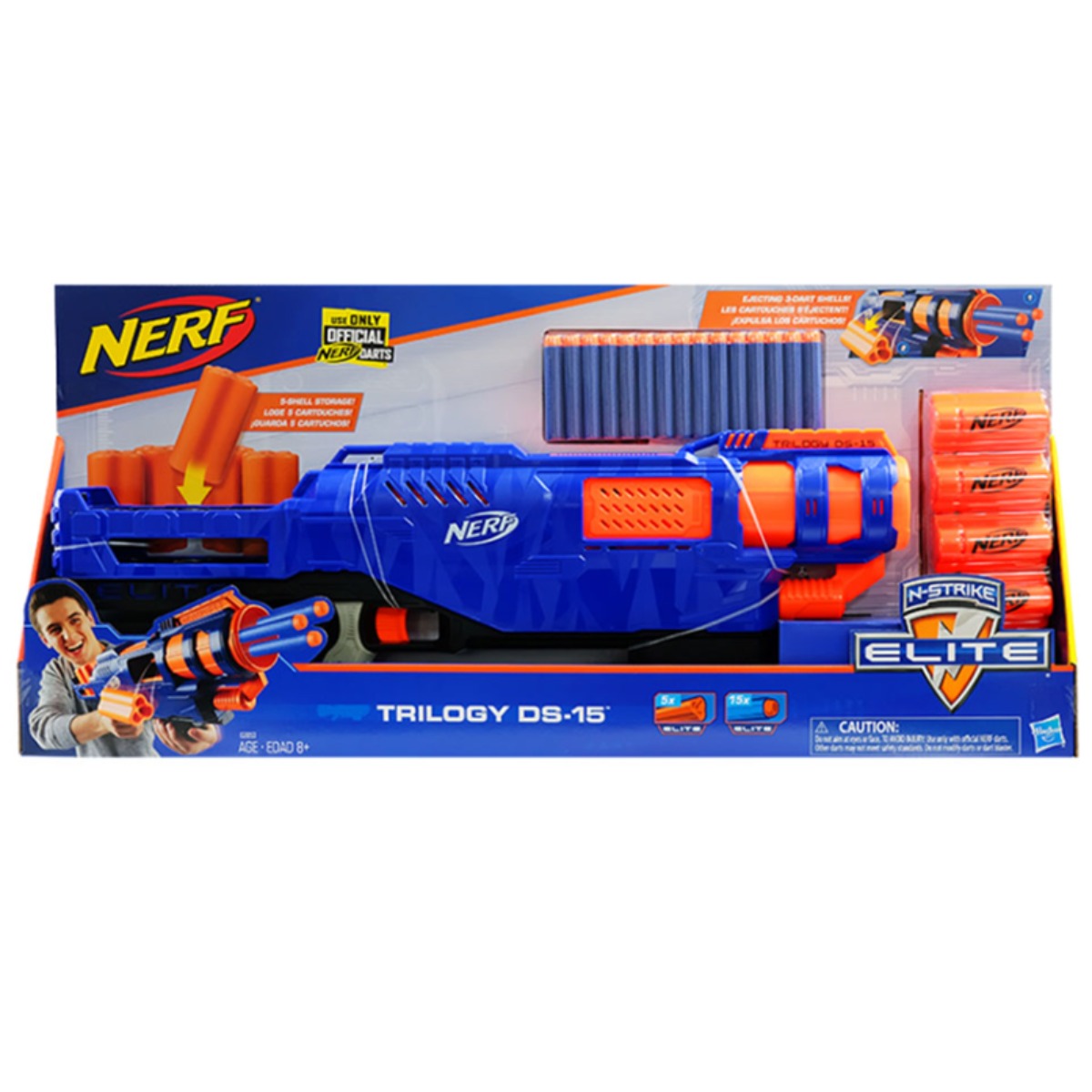 완구 해즈브로 너프건 너프 엘리트 트릴로지 DS15, 단일상품, 1개 79,700원