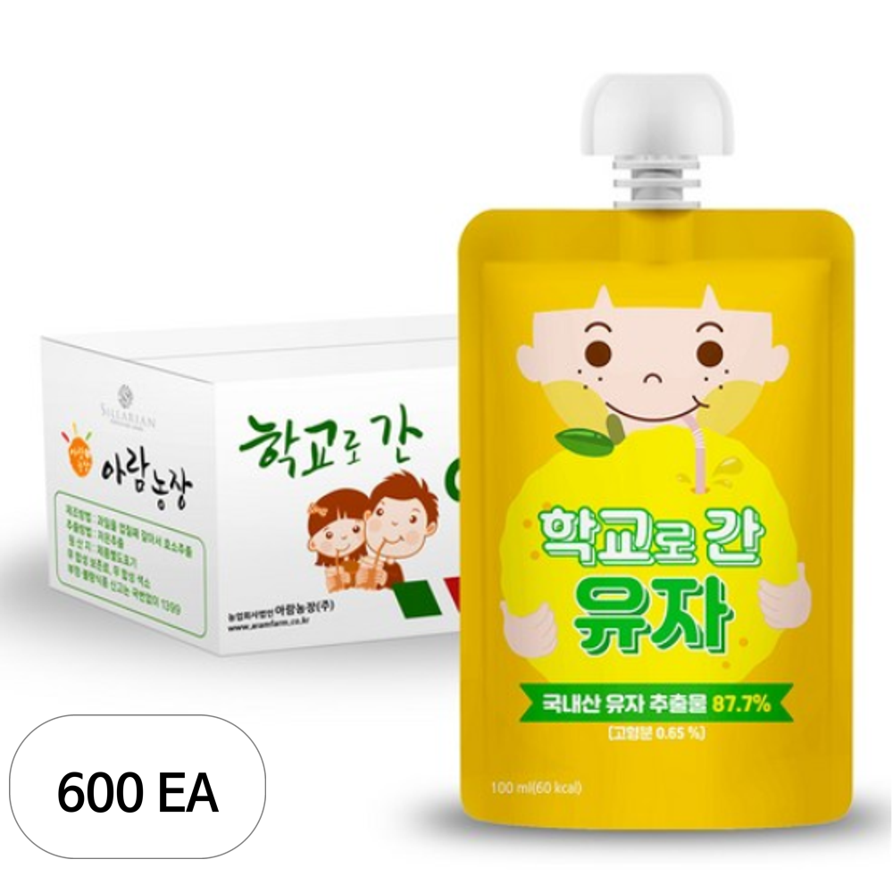 아람농장 학교로간 유자 100ml 615,300원