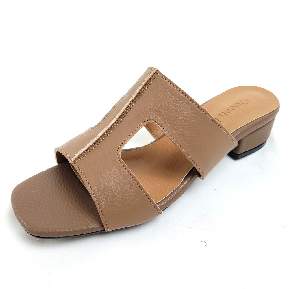 순이의수제화 소가죽 발편한 통굽 푹신한 쿠션 여성 여름 편한 굽높은 뮬 슬리퍼 4cm 37,730원