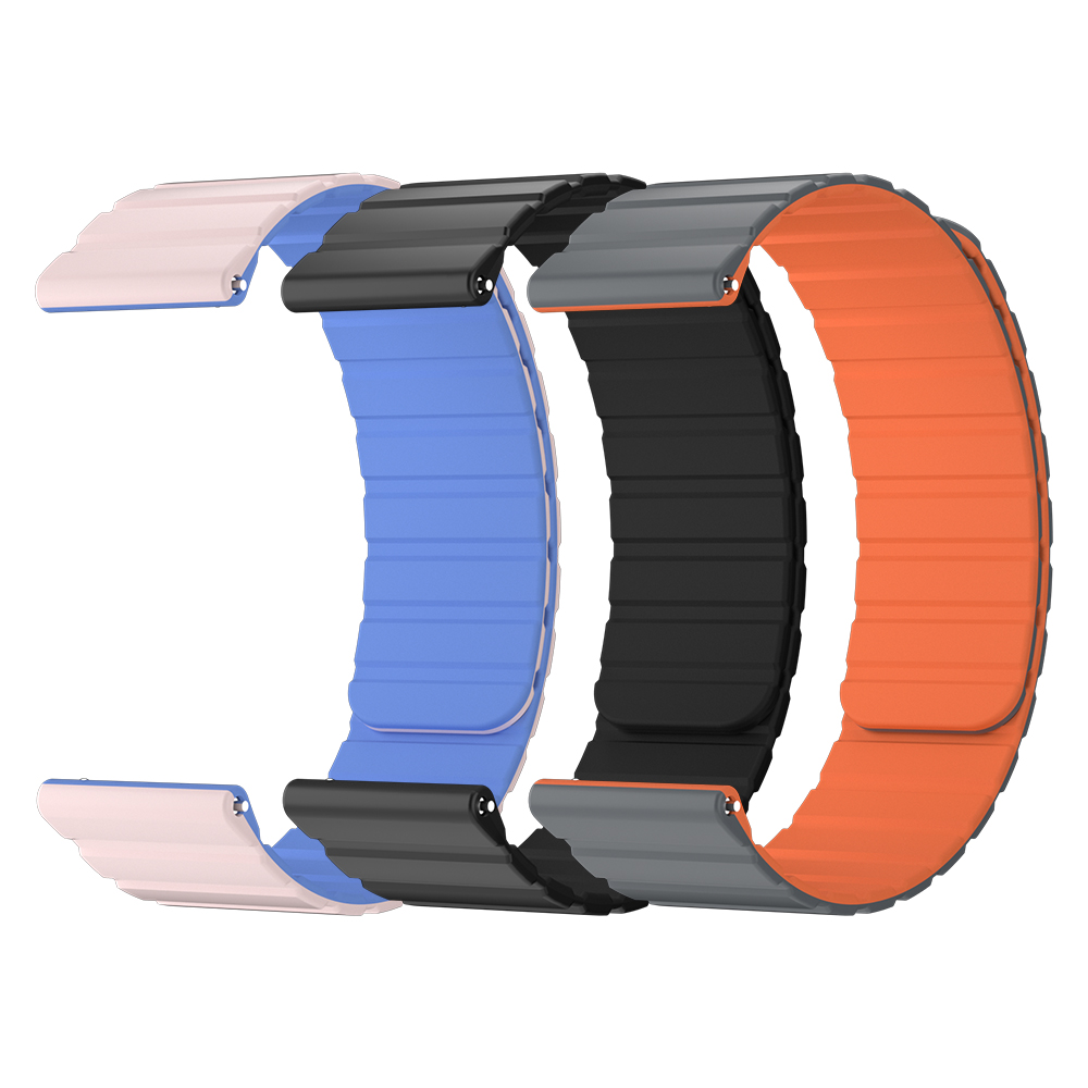 와피크 스마트워치 마그네틱 실리콘 스트랩 22mm 시계줄 갤럭시워치 호환, 블랙, 1개 15,900원