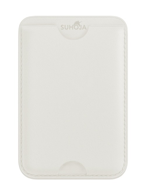 수호자 맥세이프 자력 휴대폰 탈부착 가죽 카드지갑 케이스, 1개, 아이보리 23,900원