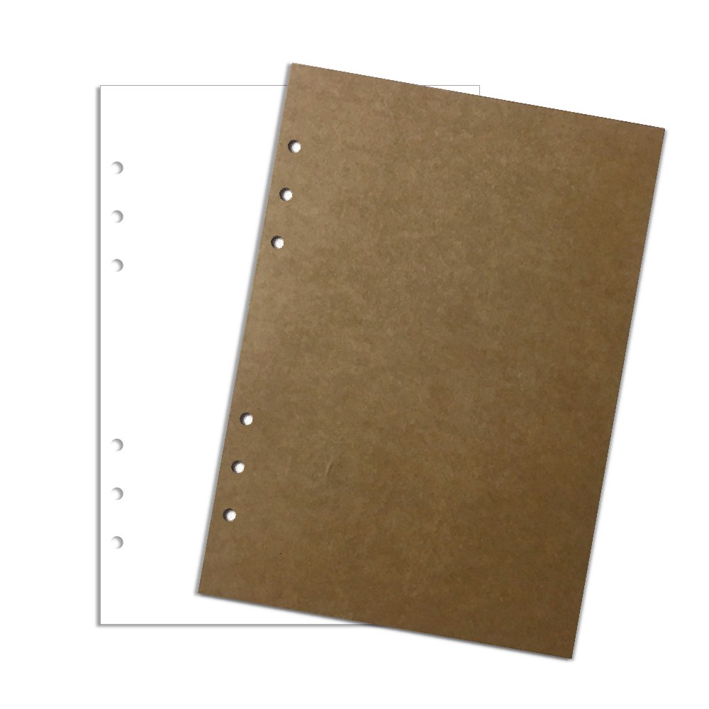 데이스테이션 6공 A5 25절 바인더 백색무지 크라프트지 리필 6,900원