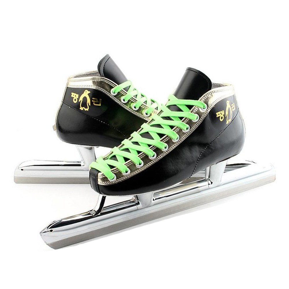 국산 고급형 펭귄 스피드스케이트+날집+가방 스케이트, 펭귄 스피드 스케이트 블랙 199,000원