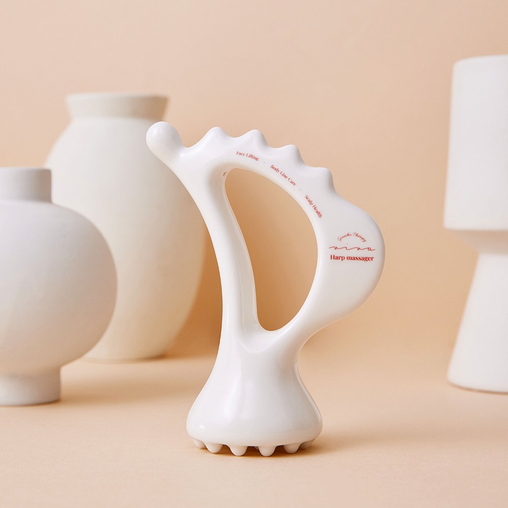 비바 올인원 세라믹 하프 괄사 마사지기, 퓨어 화이트, 1개 49,900원