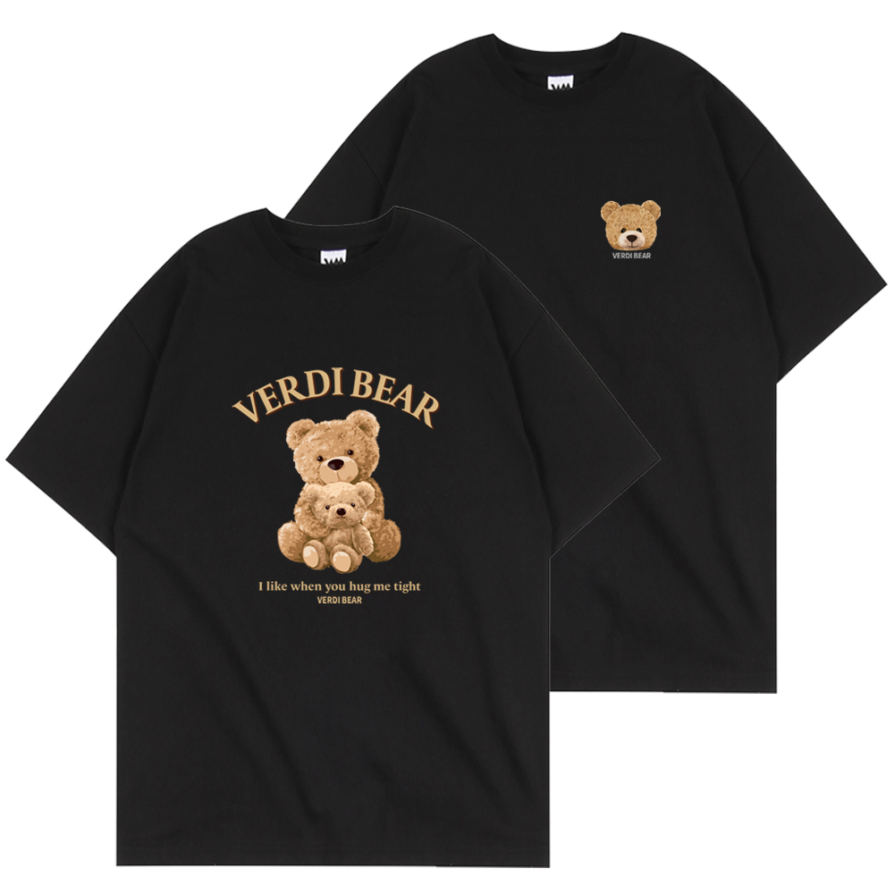 [곰돌이] 1+1 오버핏 반팔 티셔츠 20수 여성 남자 반팔티 2장 22,800원