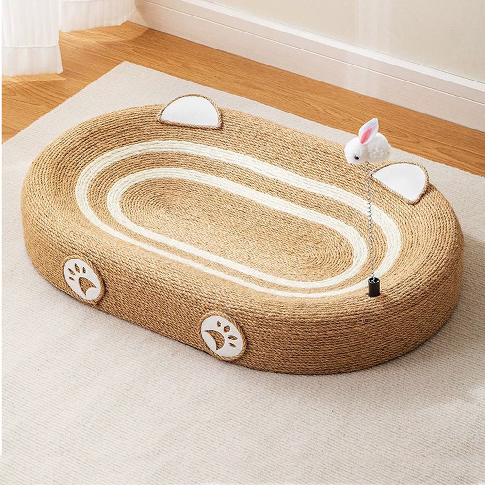 아미토 대형 트랙 사이잘삼 고양이 스크래쳐 고양이 집, 베이지, 1개 19,600원