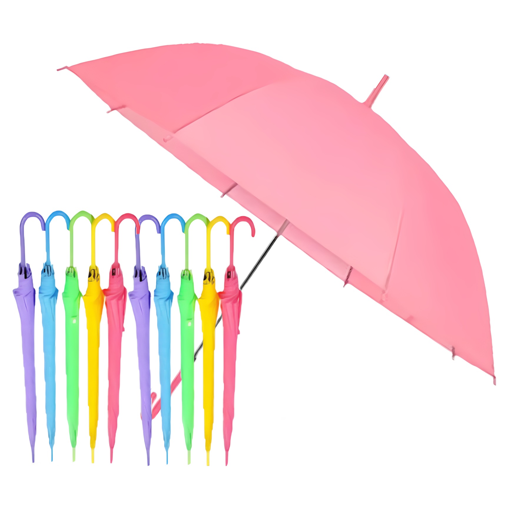 BESTCOMPANY 튼튼한 파스텔 프리미엄 EVA 비닐우산 X 10개 안전 일회용 편의점 학교 학원 그림그리기 비치용 자동우산 장우산 25,480원