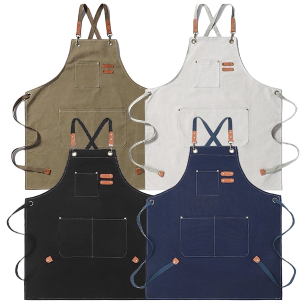 로나비 주방 카페 공방 화방 미용실 네일샵 방수 캔버스 앞치마 1+1 23,900원