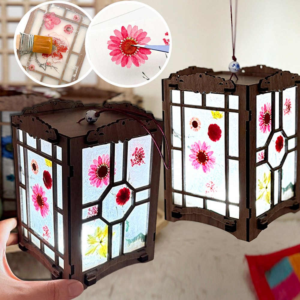 압화 만들기 키트 고급 한지 무드등 압화공예 원예수업 diy 재료 노인 어르신 중학생 15,540원