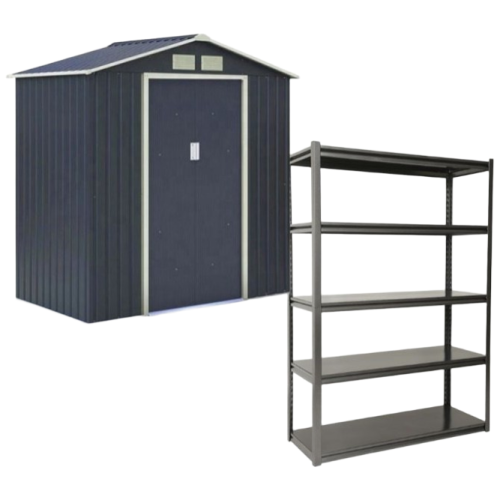 이지하우스 농막 조립식 창고 + 철재 선반 셋트상품 1+1, 옵션10-창고 8X10+선반 5단 800,000원