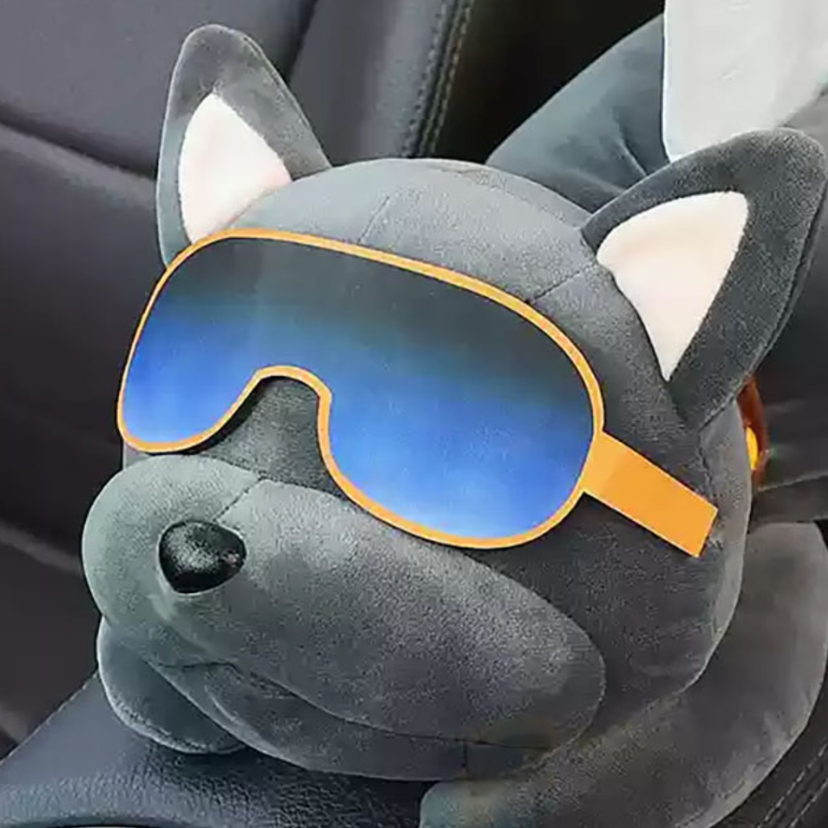 귀여운 캐릭터 팔걸이 티슈 케이스, 휴지 케이스,전차종 공용, 5가지 디자인, 1개, 4.선글라스 강아지 15,000원