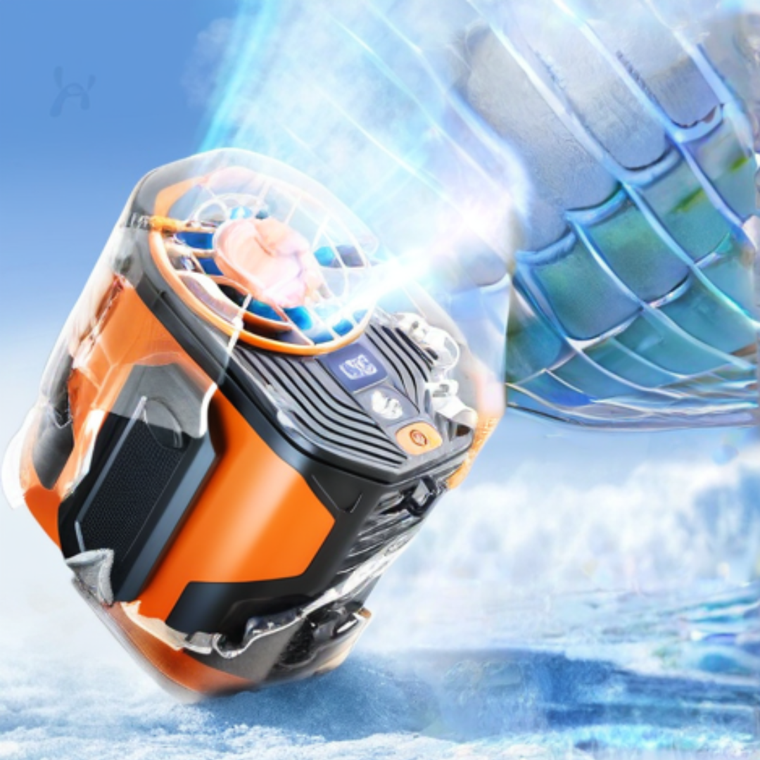 [4세대]컴포어 초강력 터보팬 야외용 옆구리 무선 충전용 선풍기, 오렌지, 1개, km-401 39,900원