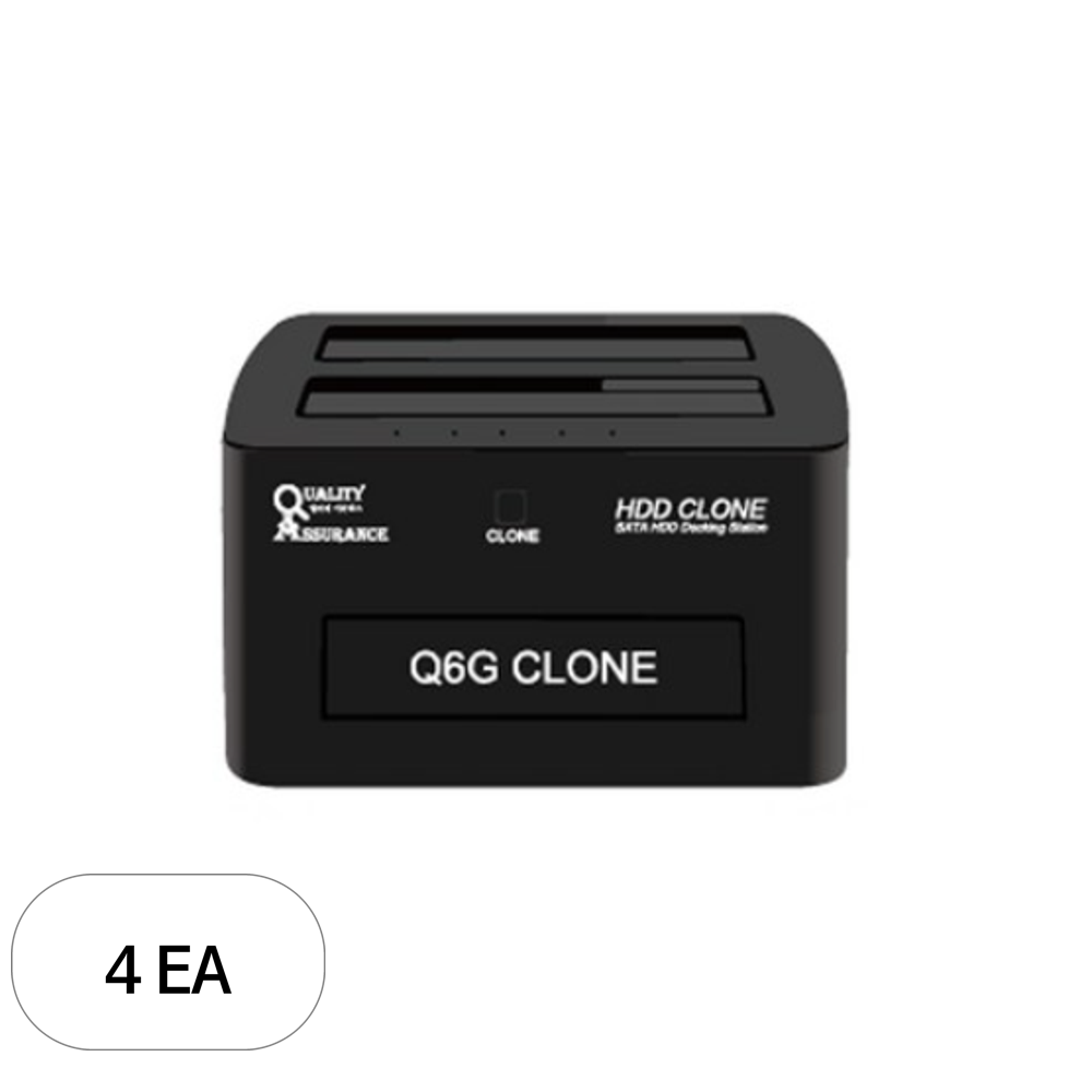 퀄리티어슈런스 2BAY 하드 도킹 스테이션 Q6G CLONE + USB 3.0 케이블 + 전원 어댑터 174,900원
