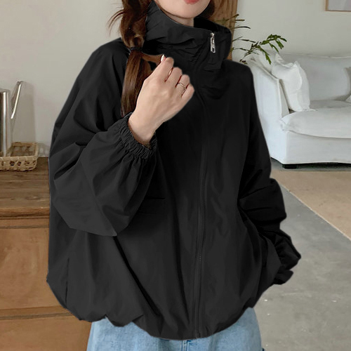 어브라운 여성 초경량 크롭 후드 집업 바람막이 점퍼 16,800원