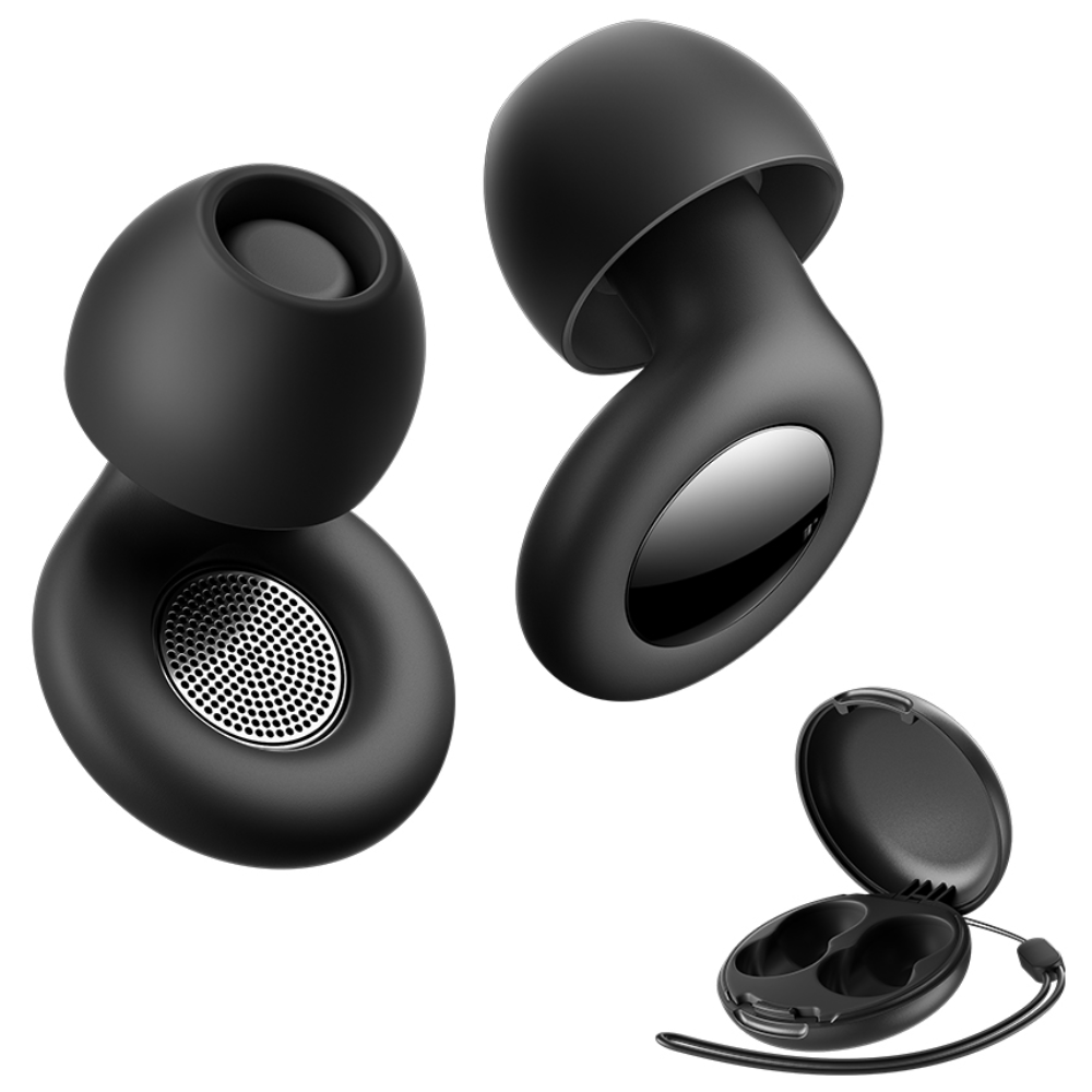 ESSAGER 소음 차단 99% 실리콘 수면 귀마개 블랙 노이즈캔슬링 딥슬립 이어플러그, 1개, 1개입 15,480원