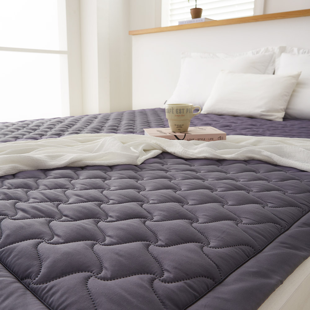 고급원단 한일의료기 전자파없는 탄소매트 전기매트 전기요, 챠콜그레이 132,230원