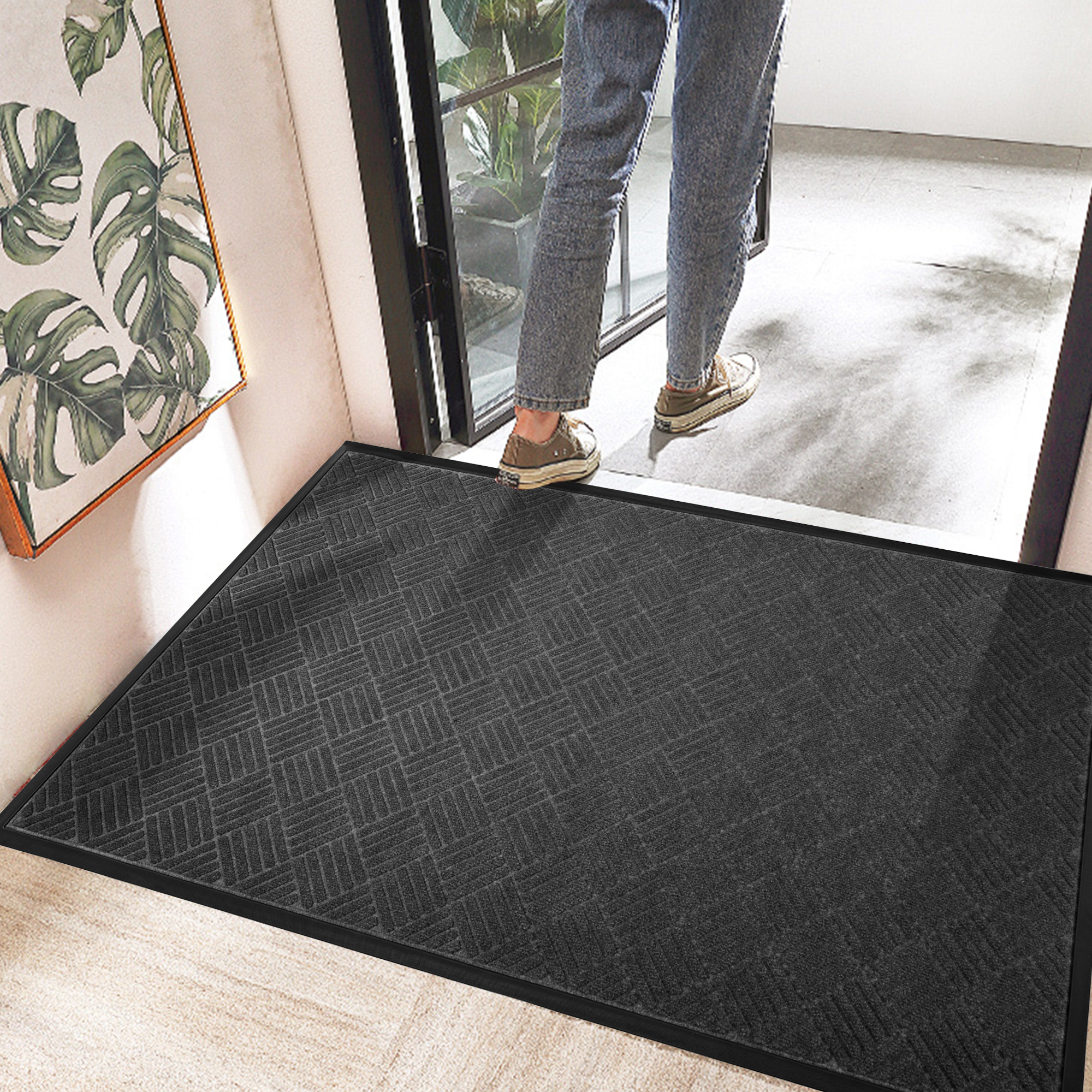 Kismetic 현관발매트 업소용 발매트 대형 가정용 출입구 발매트 대형 멀티 컬러, 그레이, 1개 25,990원