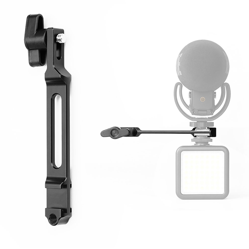 1/4 듀얼 콜드슈 핫슈 확장 브라켓 멀티 장비 장착 짐벌 삼각대 조명 마이크 설치, 단품, 1개 14,000원