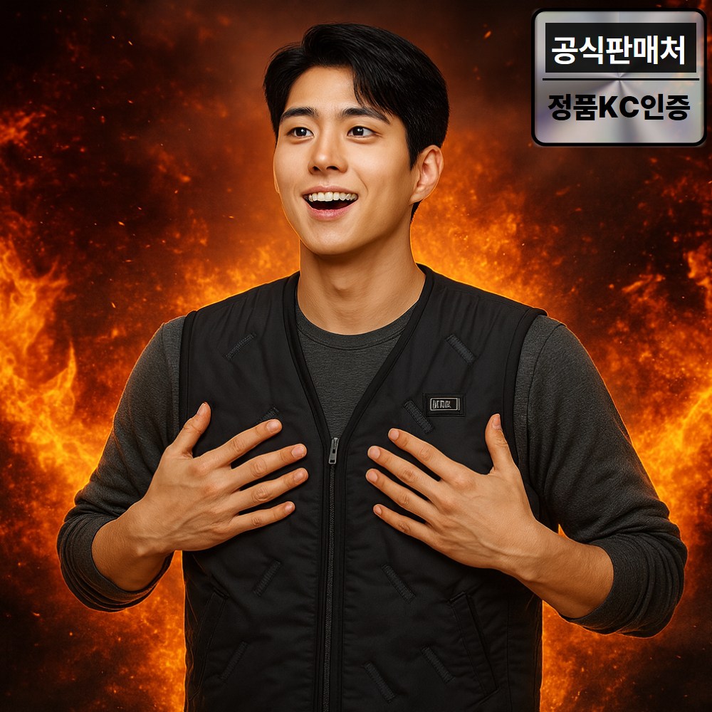 릴로이 스마트 발열조끼 기모안감 3단 온도조절 25,900원