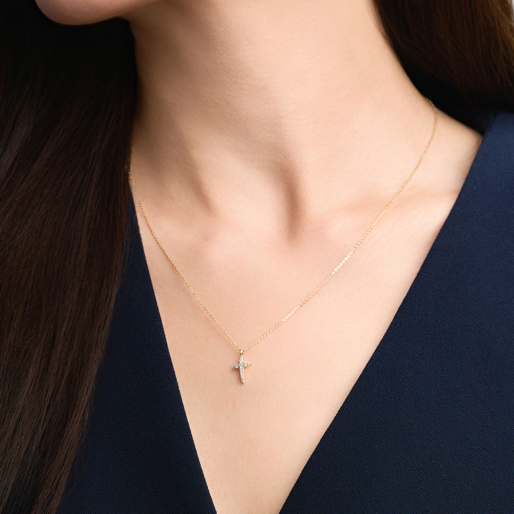 로이드 여성용 클래식 쁘띠 크로스 14K 골드 목걸이 LNN25051G + 쇼핑백 426,000원