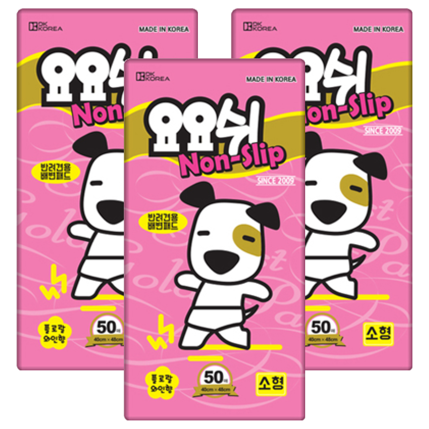 요요쉬 강아지 배변패드 논슬립 플로랄와인향, 50개입, 3개 38,100원