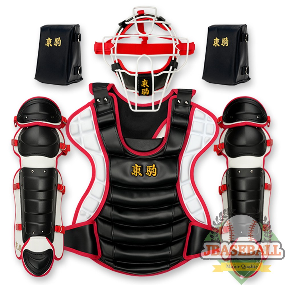 도쿠마 유소년용 포수장비세트 주니어 캐쳐기어 블랙화이트레드 530,000원