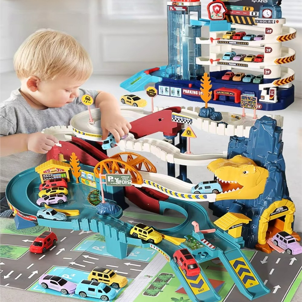 어린이 공룡 전동 자동차 조립 장난감 2합1 3합1 도시 주차타워 트랙 DIY 대모험 118,500원