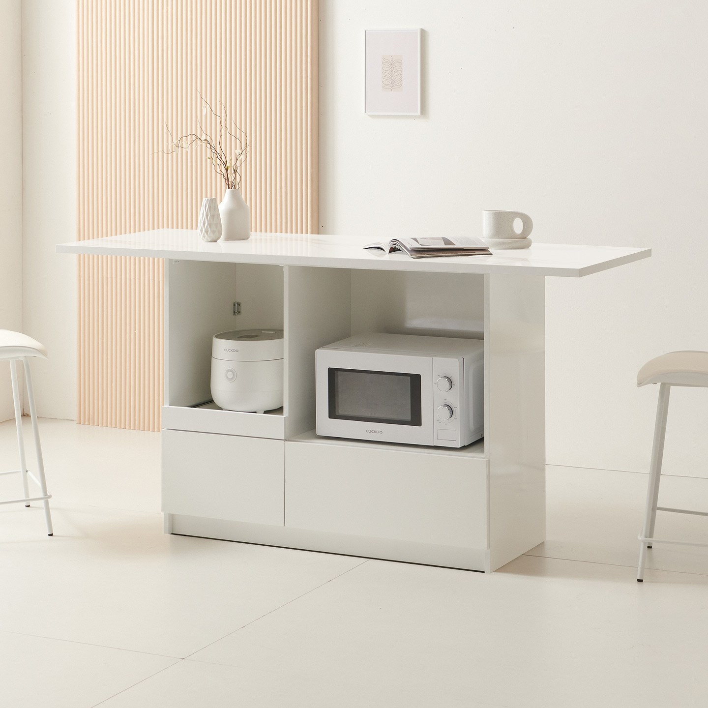 해피아이 매티 아일랜드식탁 홈바테이블 렌지대 조리대 154,900원