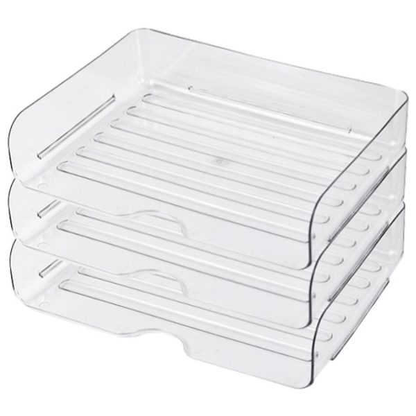 라라하우스 오픈 모듈 A4 문서 서류 정리 트레이 정리함, 3단, 경제형 투명 13,980원