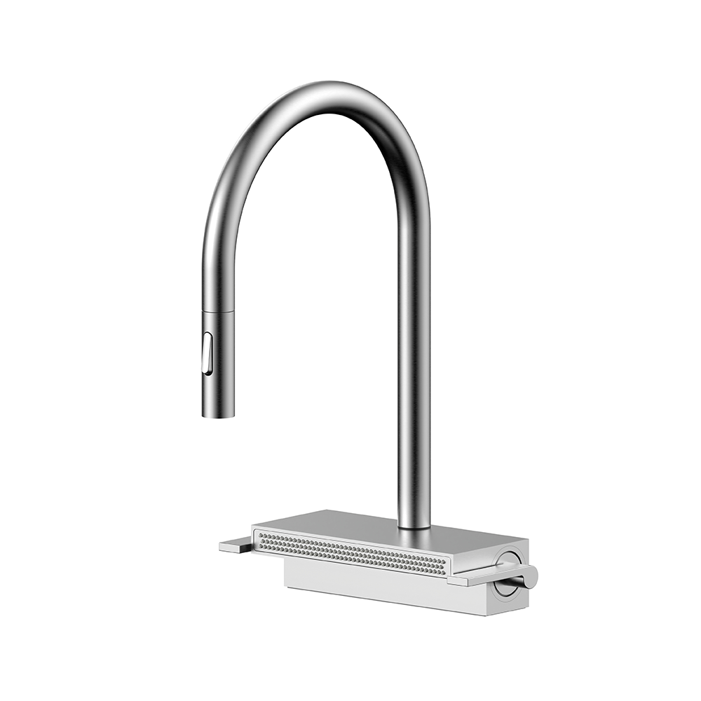 라우체 뉴피오 TM0030 N 주방 거위목 와이드 폭포수전 무광 니켈 536,000원