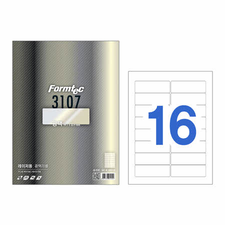 주소용 광택 라벨(16칸/100매/LB-3107/폼텍) 29,200원