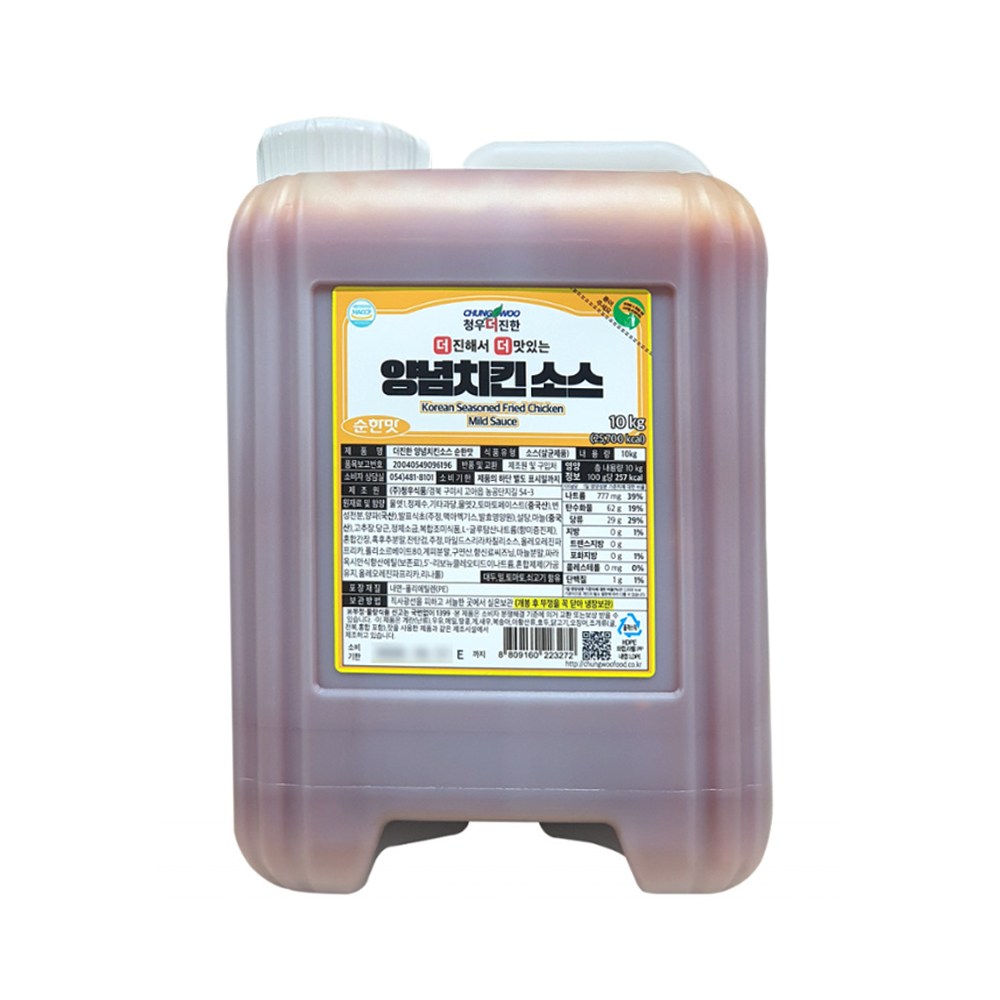 청우식품 양념치킨 순한맛 소스 31,500원