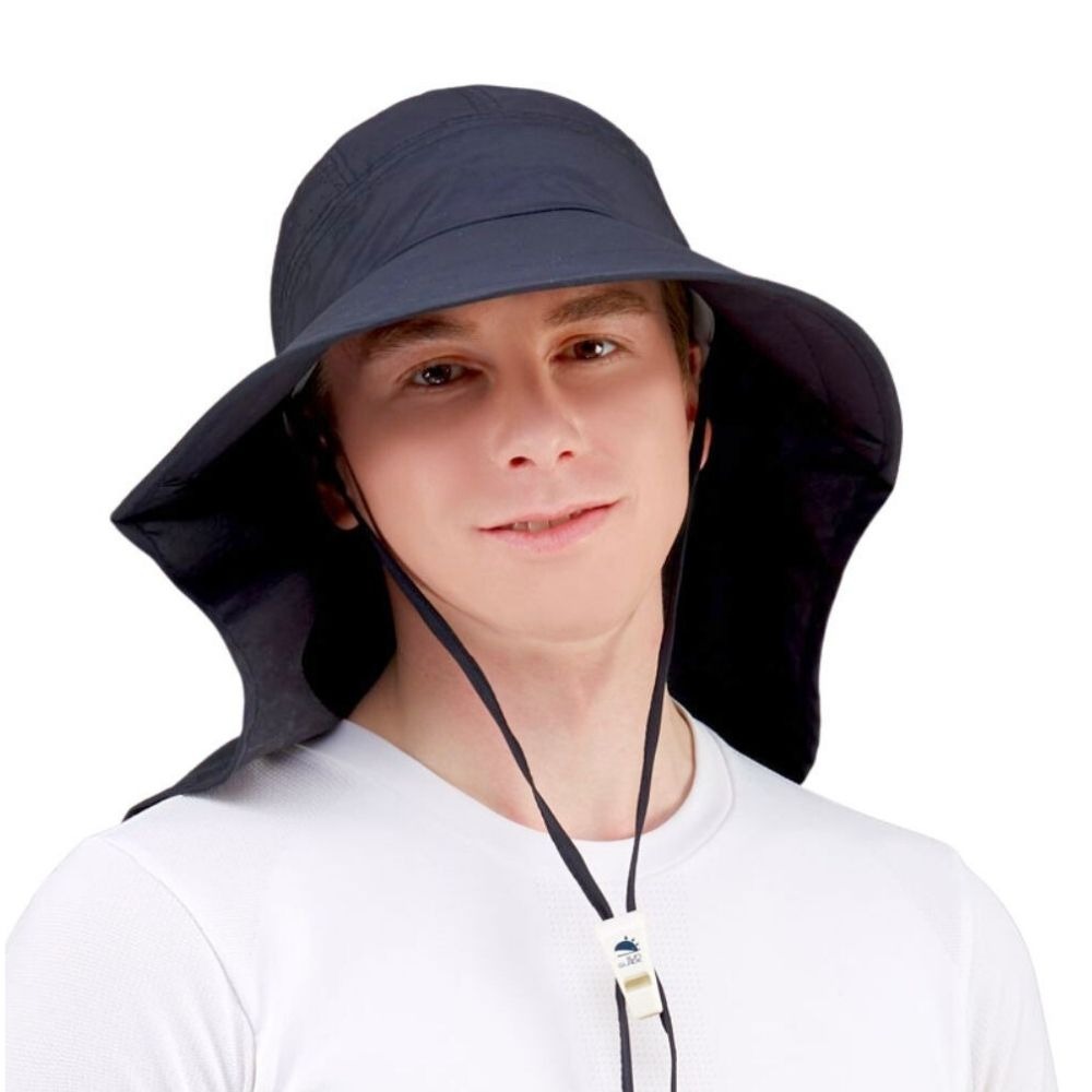 썬글레이드 남녀공용 UV 와이드 아쿠아 플랩캡, 블랙, 1개 25,380원