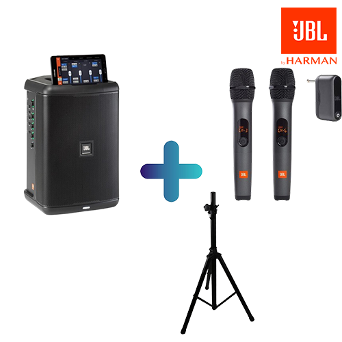 JBL 올인원 포터블 스피커 EON ONE COMPACT+AS3 무선마이크+스피커스탠드 세트+AS3 전용파우치증정 [올인원패키지] 당일출고 1,480,000원