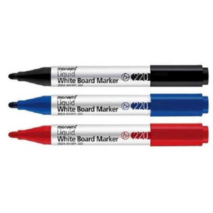 모나미 생잉크 보드마카 220 블랙4개+레드4개+블루4개 47,700원