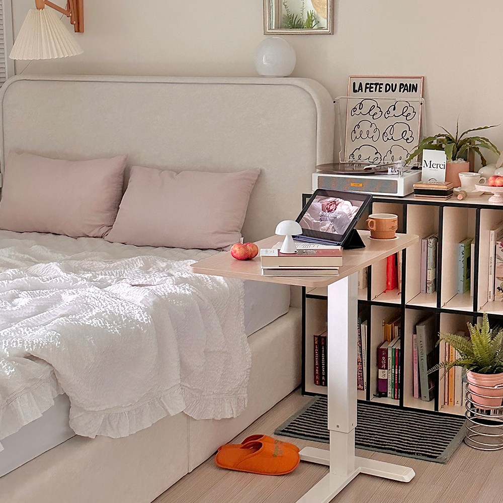 엔산마운트 SLT-01 이동형 이동식 높이 조절 사이드 무빙 데스크 책상 스탠딩 테이블 119,000원