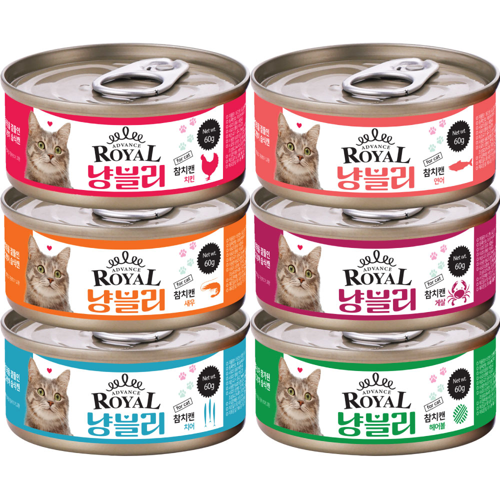 로얄 냥블리캔, 고양이캔, 24개, 60g, 콤보 14,400원