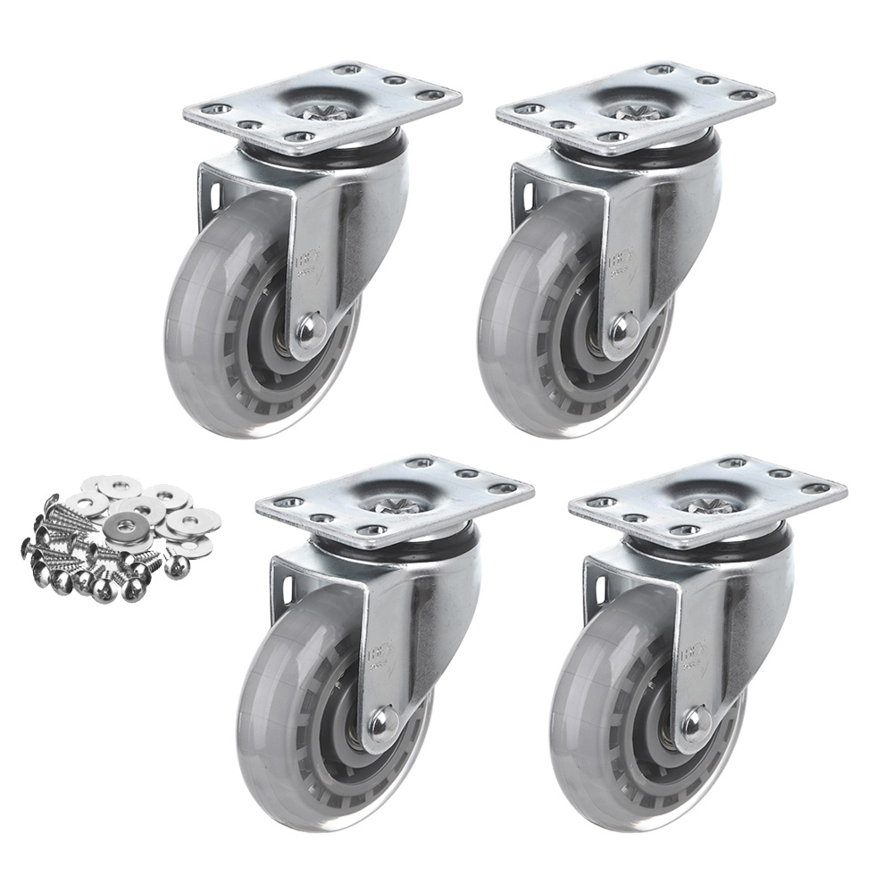 티렉스캐스터 125mm 회전 고탄성 캐스터 바퀴 5인치 P505S-6 4p + 와샤 + 십자볼트, 1세트 42,400원