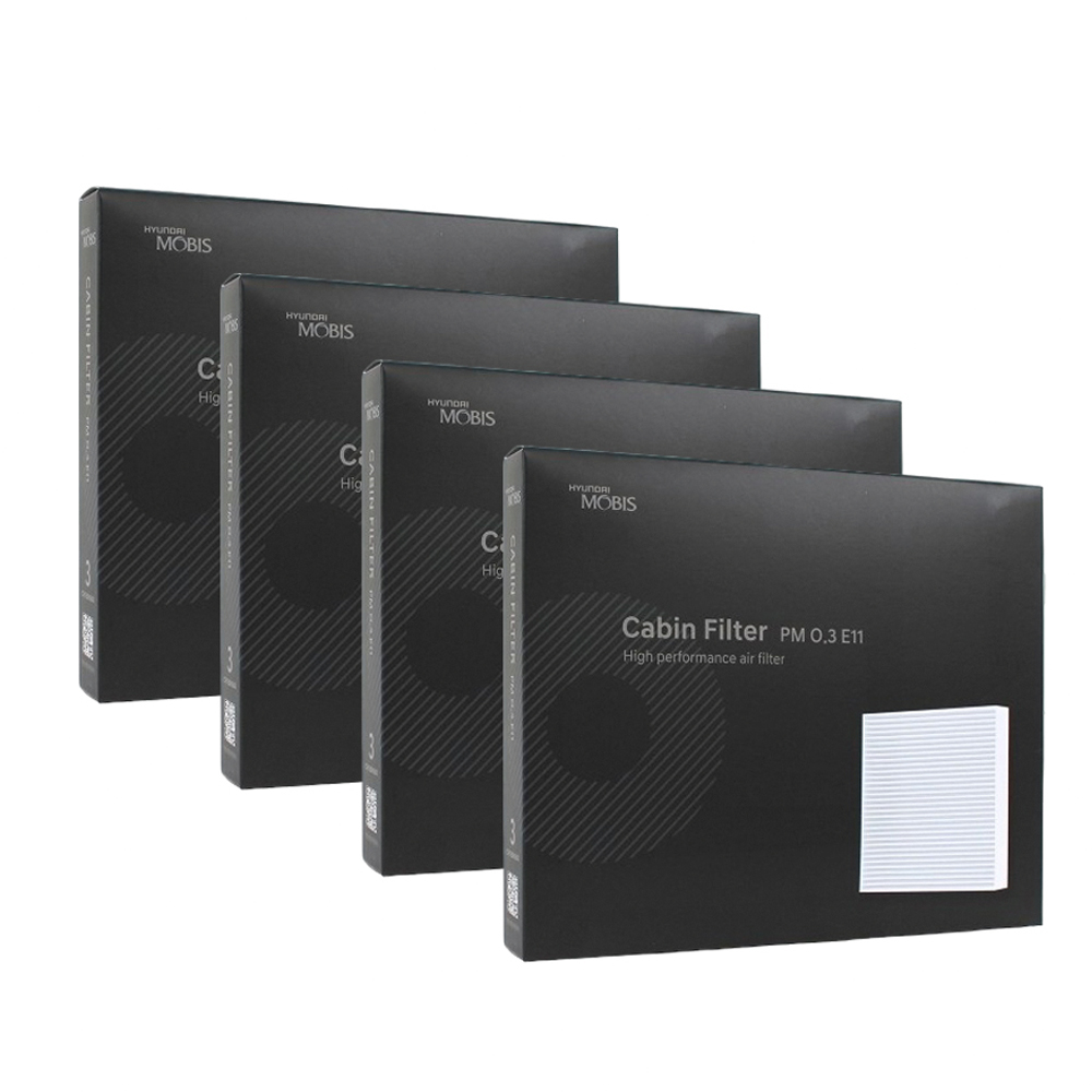 현대모비스 정품 프리미엄 에어컨필터 2년분 4개입 싼타페DM 전용 2012년~2018년식 적용 2번 49,900원