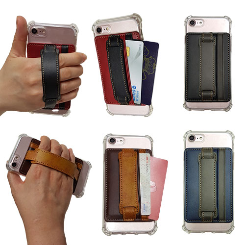 갤럭시 노트9 (N960) 케이스 가죽 밴드 그립 카드2장 수납 가능 폰케이스 8,900원