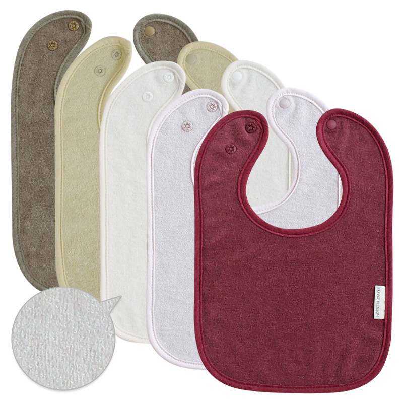 바니블라썸 아기 턱받이 어린이집 준비물 세안 타올 테리 빕 terry baby bib -5개 35,800원