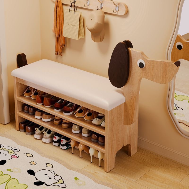 가정용 강아지 원목 벤치 의자 신발장 일체형 신발장 오픈신발선반 벤치의자 원룸 아파트 현관 베란다 신발 수납 87,300원