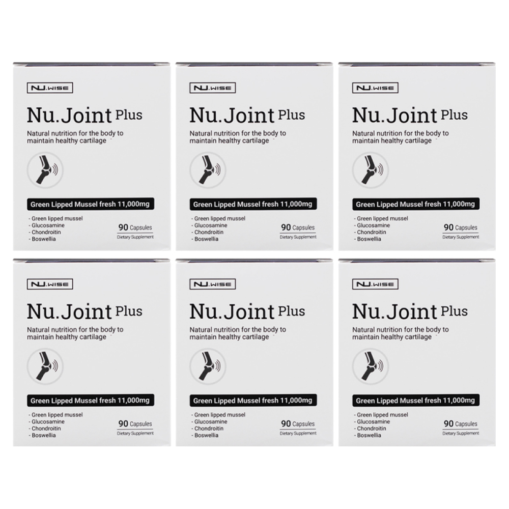 뉴질랜드초록입홍합 글루코사민 콘드로이친 - 관절건강 / 뉴와이즈 뉴조인트플러스 / Nu.wise - Nu.Joint Plus, 6개, 90정 339,150원